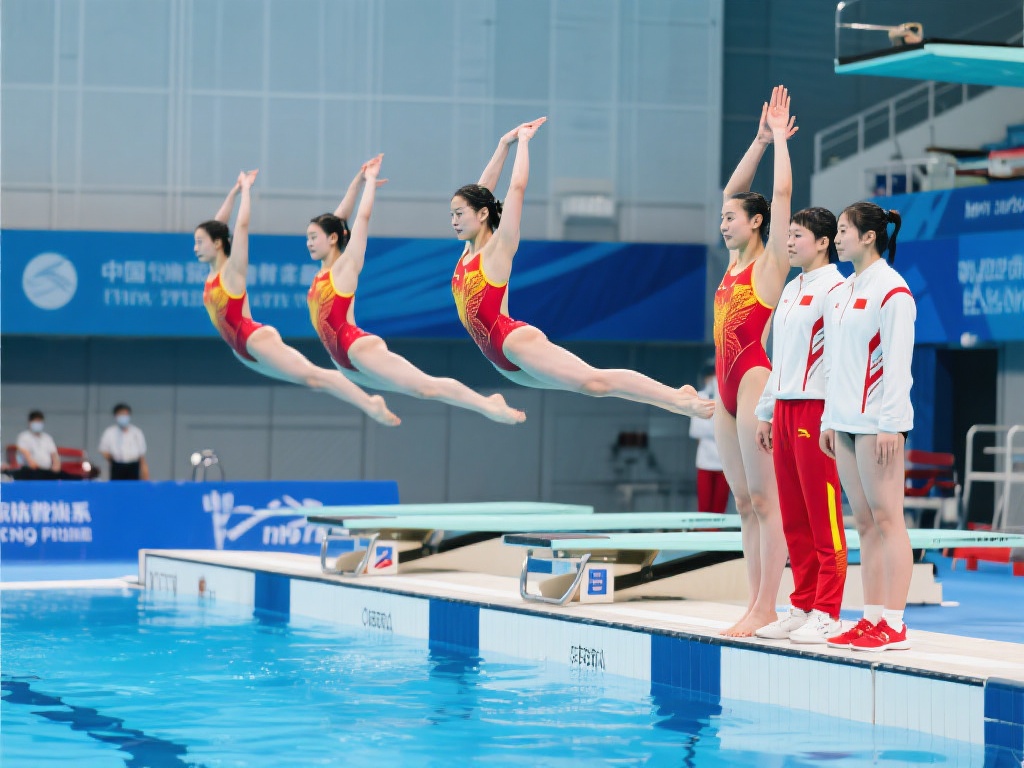 陈艺文昌雅妮携手夺女子双人3米板冠军