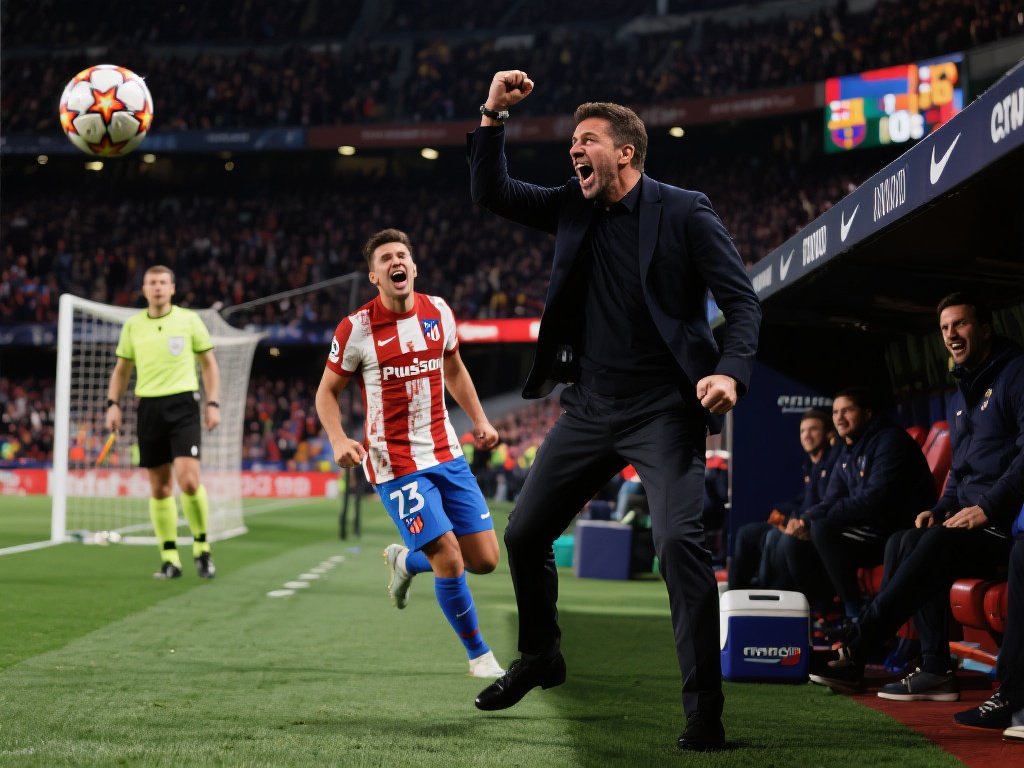 93分钟绝平巴萨！马竞奇迹逆转：2球领先到4-4震撼全场